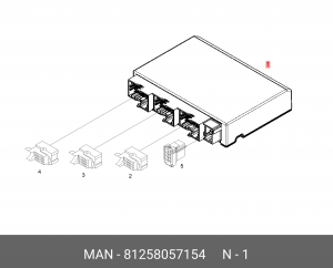 Прибор управления Power Train Manager 81258057154 MAN
