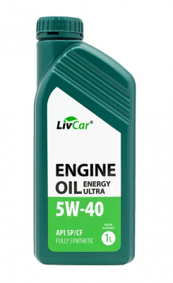 Масло моторное LIVCAR ENGINE OIL ENERGY ULTRA 5W-40 API SP/CF (1л) LC1040540-001 LC1040540001 LIVCAR
