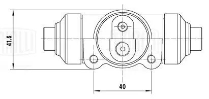 Цилиндр торм. Mazda BT-50 (06-)/(11-)/Ford Ranger (06-)/(11-) зад. L/R d=23.8мм  CF 2217 TRIALLI