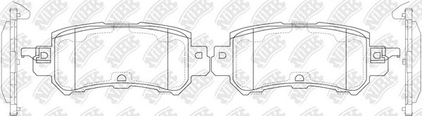 Колодки тормозные дисковые MAZDA CX-5 2012 PN25001 PN25001 NIBK