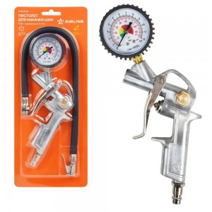 Пистолет для накачки шин (с манометром 15 атм) ПШ3 /AIRLINE/ ATBU034 AIRLINE