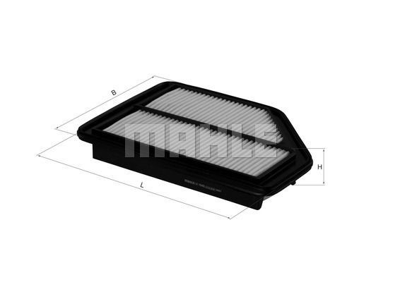 NISSAN ALMERA,PRIMERA,SUNNY 90 ПРЯМОУГ 227(230) X 170 X 35(34)/Для S51-2 шт LX1266 MAHLE KNECHT