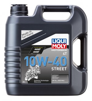 Масло моторное синтетическое НС-для 4-т мотоц Motorbike 4T Street 10W-40 SN Plus 7512 LIQUI MOLY