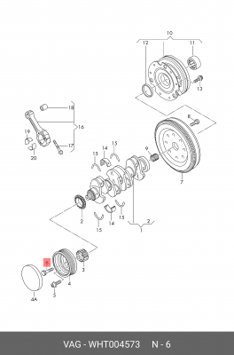 БОЛТ / WHT004573 WHT 004 573 VAG