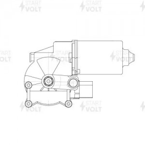 Моторедуктор стеклооч. для а/м BMW 5 E60 (03-)/6 E63 (04-) (перед.) (VWF 2511) VWF 2511 START VOLT