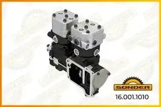 Компрессор воздушный 2 цил. MAN 360, TGA, 51541006008, 51541006007 (без шестерни 160011010 SONDER