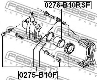 Ремкомплект передн суппорта NISSAN ALMERA CLASSIC 0275-B10F 0275-B10F FEBEST