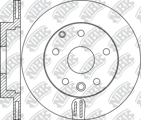Диск тормозной LAND ROVER Range Rover задний (1шт.) NIBK RN1732 NIBK