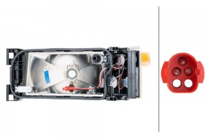 Фара головная правая 124 1EG007150-101 HELLA