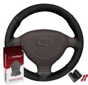 Оплетка руля (M) 37-39см черная кожа сшивная Dakar CARFASHION 31369 CARFASHION