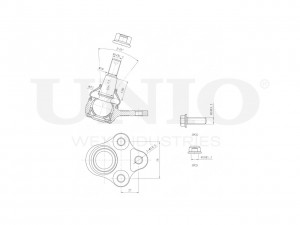 Опора шаровая передняя нижняя SSP-20116 UNIO