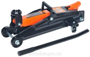 Домкрат подкатной 2 т АвтоДело 130 - 350 мм в кейсе 43220 AVTO DELO