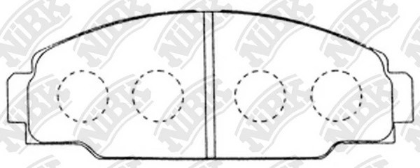 Колодки тормозные дисковые PN1212 PN1212 NIBK
