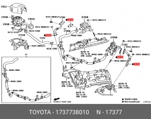 LEXUS GX460 (2009>)/ TOYOTA LAND CRUISER (150)-PRA 17377-38010 TOYOTA