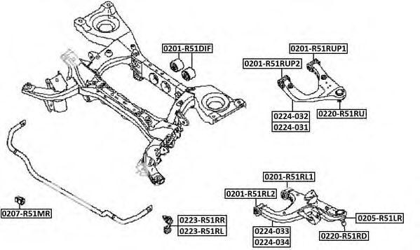 Пыльник шаровой опоры  0205R51LR 0205-R51LR ASVA