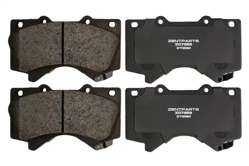 колодки дисковые передние! Toyota Land Cruiser 4.7 V8/4.5D V8 08> Z07259 ZENTPARTS