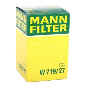 Фильтр масляный FORD Focus,Fiesta,Transit D76ммхH123ммx1bar MANN W719/27 MANN FILTER