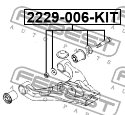 Болт с эксцентриком ремкомплект KIA SORENTO 02 2002-2006 2229-006-KIT 2229-006-KIT FEBEST