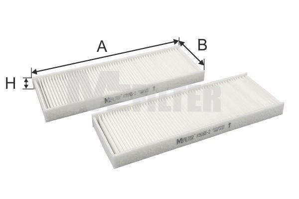 фильтр салона! 2шт.\ Peugeot 301 1.6VTI 12> K91652 MFILTER AUTOMOTIVE FILTERS