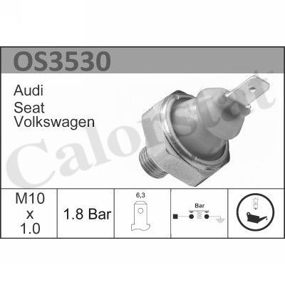 датчик давления масла! 1.8 Bar\ VW Golf/Passat 1.0-2.0/1.6D/1.9D/TD 83-96 OS3530 VERNET