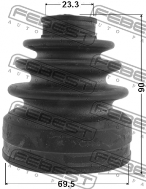 Пыльник ШРУСа 0415-CY34AT 0415-CY34AT FEBEST