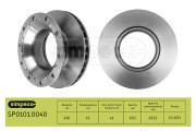 Диск тормозной 430/290*45/159,85 BPW Schwarzmueller SP01010040 SIMPECO
