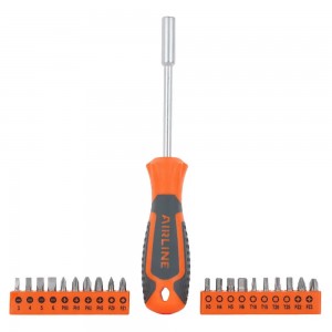 Отвёртка с битами 21 пр. (SL, PH, PZ, HEX, TORX) блистер (ATAU040) ATAU040 AIRLINE
