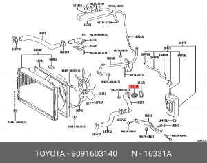 ТЕРМОСТАТ 90916-03140 90916-03140 TOYOTA