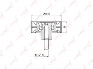 Ролик направляющий приводной PB-7006 LYNXAUTO