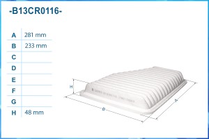 Фильтр воздушный B13CR0116 B13CR0116 CWORKS