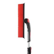 Щетка со скребком телескопическая 94-128см термопластичная резина черно-красная  PM2216 ZIPOWER