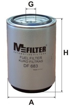 фильтр топливный !сепаратор \Scania 94/114/124/144,Volvo FH,DAF XF DF683 MFILTER AUTOMOTIVE FILTERS