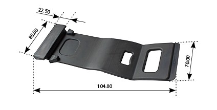 крепление крыла резиновое MB 700.009 MANSONS