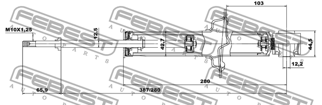 HONDA CR-V (2002-2006) 03658536R FEBEST