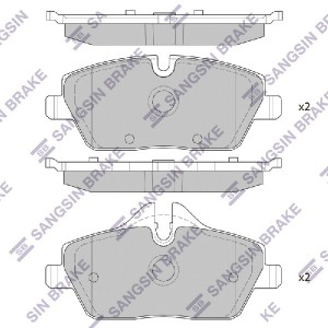 Колодки тормозные дисковые BMW E81/E82/E87/E88, Mini One 1.6i-2.0i/1.8D 04 SP224 SP2245 SANGSIN