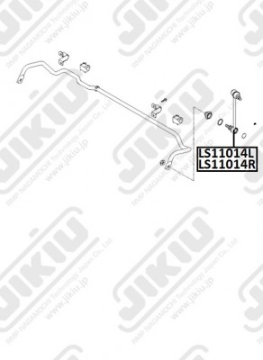 Тяга стабилизатора передн правая HYUNDAI GETZ LS11014R LS11014R JIKIU