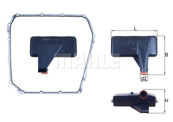 AUDI A4[B8]/A5/S5/ Q5 С ПРОКЛАДКОЙ HX 185D MAHLE KNECHT