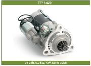 Стартер MERCEDES Actros,Atego,Axor КАМАЗ-5490 (24V,6.2кВт,12 зубьев) TESLA TECHN TT16420 TESLA TECHNICS