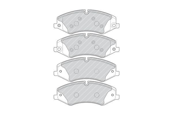 Колодки передние LAND ROVER DISCOVERY IV, RANGE ROVER III, SPORT FDB4455 FDB4455 FERODO
