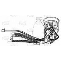 Модуль топливозаборника для а/м Mercedes-Benz E W211 (02-) 1.8i-5.0i (SFM 1560) SFM1560 START VOLT