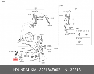 Площадка KIA K2500 опорная для левой ноги OE 328184E002 HYUNDAI KIA