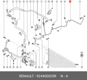 Трубка кондиционера RENAULT Megane OE 924400029R RENAULT