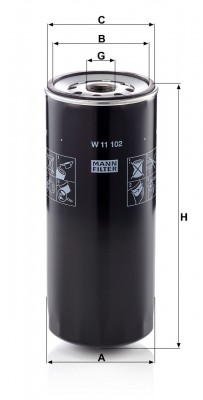 Фильтр масляный W11102 W 11 102 MANN FILTER