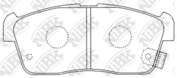 Колодки тормозные дисковые SUZUKI IGNIS 00/ALTO 02-  PN9443 PN9443 NIBK