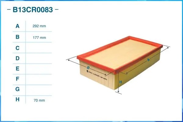 Фильтр воздушный B13CR0083 B13CR0083 CWORKS