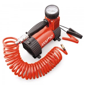 Компрессор автомобильный 50л/мин. 10атм. 23А 12V на клеммы AUTOPROFI AKM50 AUTOPROFI