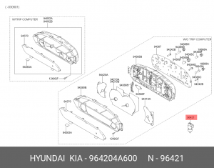 Датчик скорости HYUNDAI Getz 96420-4A600 964204A600 HYUNDAI KIA