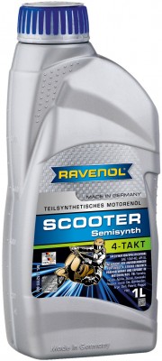 Масло моторное для 4-х тактных двигателей RAVENOL SCOOTER 4T п/синт.1л 1152155-001 RAVENOL