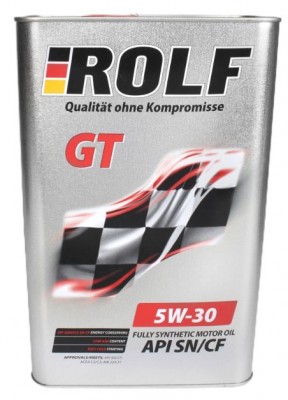 Масло моторное ROLF GT SN/CF 5W30 синт 4л 322228 ROLF