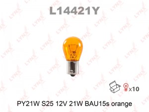 PY21W 12V BAU15s L14421Y LYNXAUTO